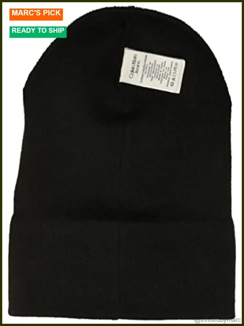 Men's Silicone Beanie with Fold Edge and Matte Logo
